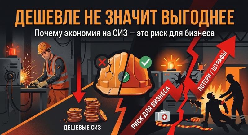 Дешевле не значит выгоднее: почему экономия на СИЗ — это риск для бизнеса