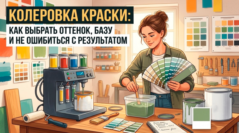 Колеровка краски: как выбрать оттенок, базу и не ошибиться с результатом