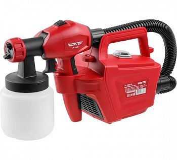 Краскопульт электрический WORTEX PS 1165-1 в кор. 650 Вт, 1000 мл/мин., 0.8л











