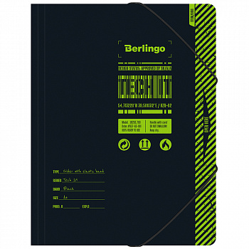 Папка на резинке Berlingo "Tech it" А4, 600мкм