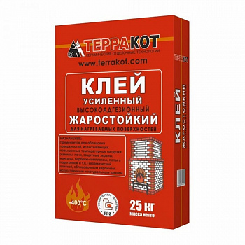 Клей усиленный Терракот жаростойкий 25кг.