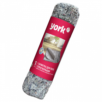 Тряпка для пола 60х75 см, York 260г/м2, серая,хлопок/полиэстер