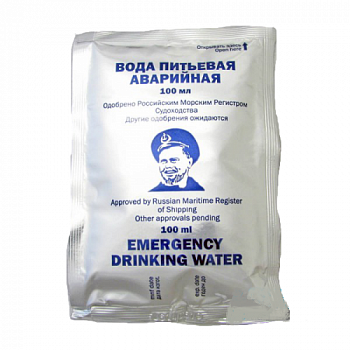 Вода аварийная питьевая 0,1л
