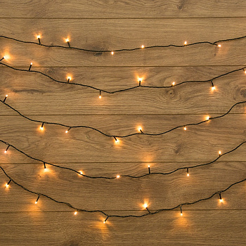 Гирлянда Твинкл Лайт  6м, прозрачный ПВХ, 40 LED, цвет Белый 303-175