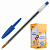 Ручка шариковая BIC "Cristal",  корпус прозрачный, узел 1 мм, линия письма 0,4 мм