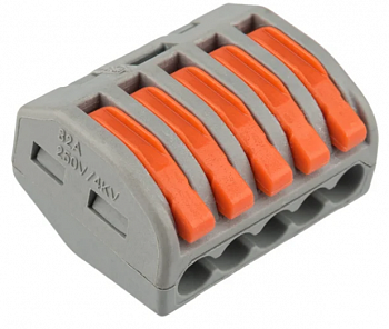Клеммы СМК 222-415 (5*4 кв. мм)  Rexant 1/40шт 07-5255-4