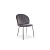 Стул SIGNAL LOLA VELVET, серый /ножки черные, тк.72