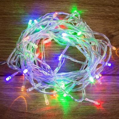 Гирлянда Твинкл Лайт  6м, прозрачный ПВХ, 40 LED, цвет Мультиколор 303-179