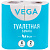 Бумага туалетная  2-х слойная 1/4шт Vega, 15м тиснение, белая