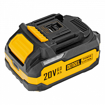 Аккумулятор DENZEL BH-20-6.0, Li-Ion, USB, 20 В, 6,0 Ач 28446