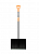 Лопата снеговая скрепер Fiskars Solid 1052526
