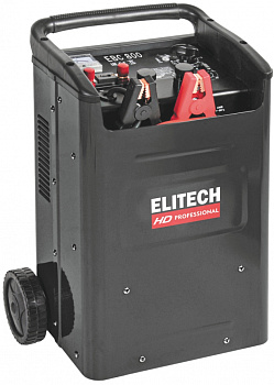 Пуско-зарядное устройство ELITECH EBC 800 12/24В,2.5/20.0кВт,заряд10/100А,ак20-1200Ач,пуск800А,31.6к
