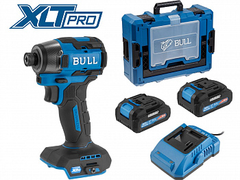 Гайковерт/винтоверт аккум. ударный BULL CID 2218 Xcase, XLTpro, SET, БЕСЩЕТ., 18 В, 220 Н*м, 2х4 А*ч