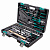Набор инструментов 1/2", 1/4", CrV, 76 предметов, пластиковый кейс Stels 14104