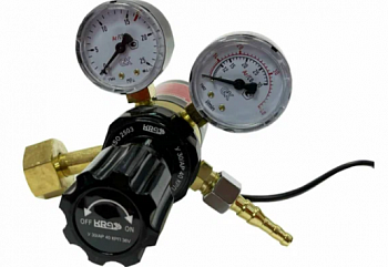 Регулятор углекисл/аргоновый У-30/АР-40 КРП Р 220V Krass (манометр +расходомер)