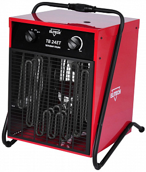 Тепловентилятор ELITECH ТВ 24ЕТ 400В,24кВт,2реж-12\24кВт,1700м3\ч,термостат,18.7кг,обогр.до240м2