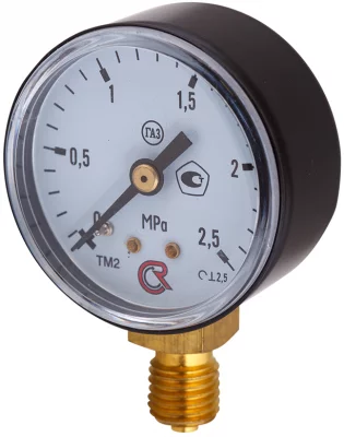 ТМ-210Р.00 (0-2,5 МРа) М12х1,5.2,5. ГАЗ Манометр 50мм