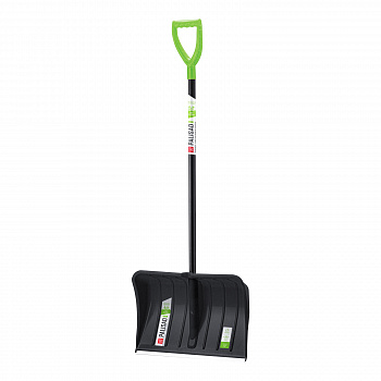 Лопата снеговая 535х375х1400мм пластик, стальной черенок, Palisad