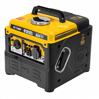 Бензогенератор Denzel GS-1100iF, 1,1 кВт, 230 В, ручной старт 94706