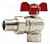 Кран шар. угловой RVC 3/4" Г/Ш