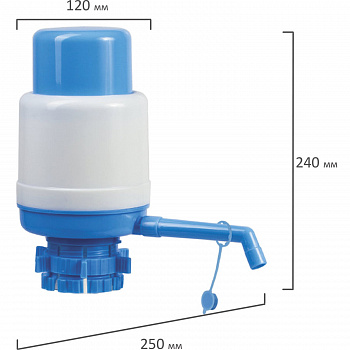 Помпа для воды SONNEN M-19, механическая, пластик,для бутыли объемом 12-19 л 