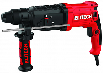 Перфоратор ELITECH П 0928РЭМ SDS+ 3реж,3.0Дж,0-5500уд/мин,3.2кг,ESS,патрон,адаптер,буры 3шт,долото 2 шт