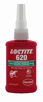 Фиксатор вал-втулка высокотемпературный медленнный Loctite 620 50мл.